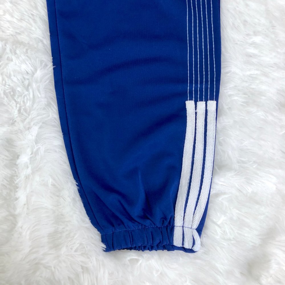 Blue & White Sporty Mid-Rise Joggers Pants L/XL - Picture 6 of 13